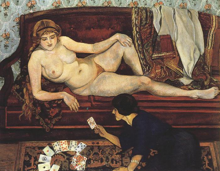 Suzanne Valadon Future Unveiled or The Fortune Teller (mk39) France oil painting art